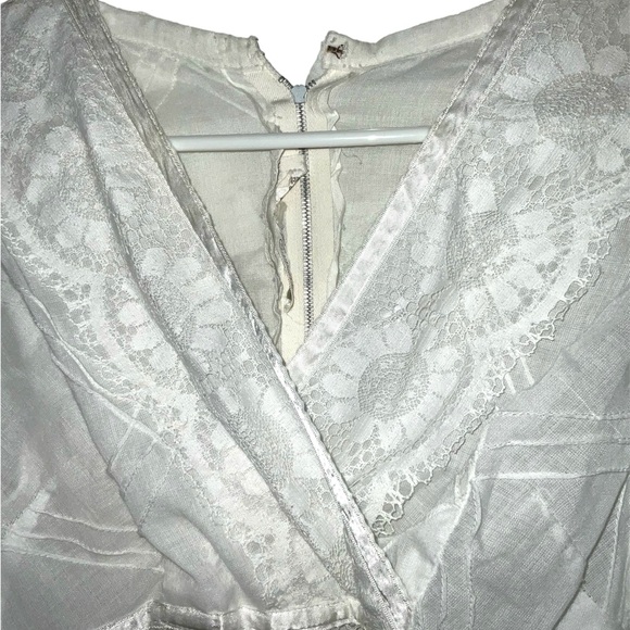 Vintage Minna Lee Two Piece Cotton & Lace Skirt Suit Size S - Picture 5 of 11